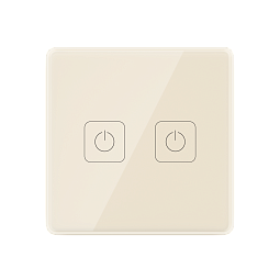 Two-button remote control panel